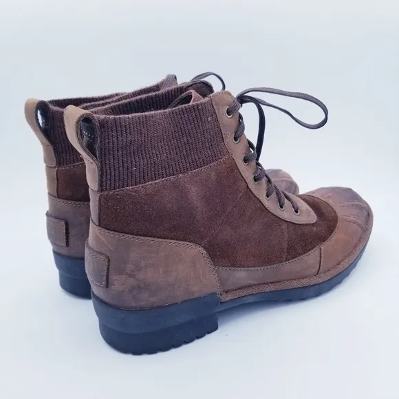 UGG Cayli Waterproof Ankle Boots - Brown - size 7.5