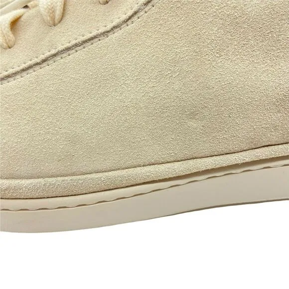 UGG Men's 1020137 Cream Tan Suede Lace Up High Top Sneaker Shoes size 12 NWOT
