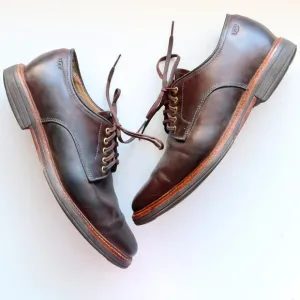 UGG Men's Dark Brown Leather Lace-up Casual Shoes Size 9