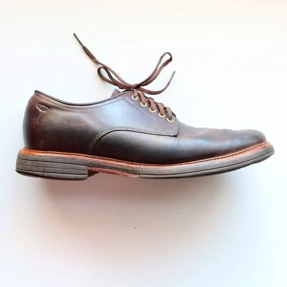UGG Men's Dark Brown Leather Lace-up Casual Shoes Size 9