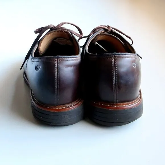 UGG Men's Dark Brown Leather Lace-up Casual Shoes Size 9