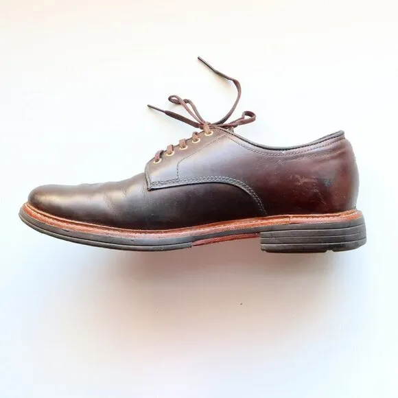 UGG Men's Dark Brown Leather Lace-up Casual Shoes Size 9