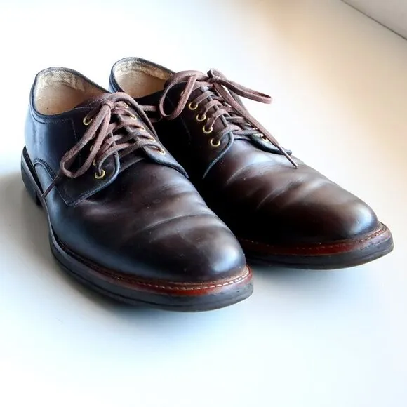 UGG Men's Dark Brown Leather Lace-up Casual Shoes Size 9