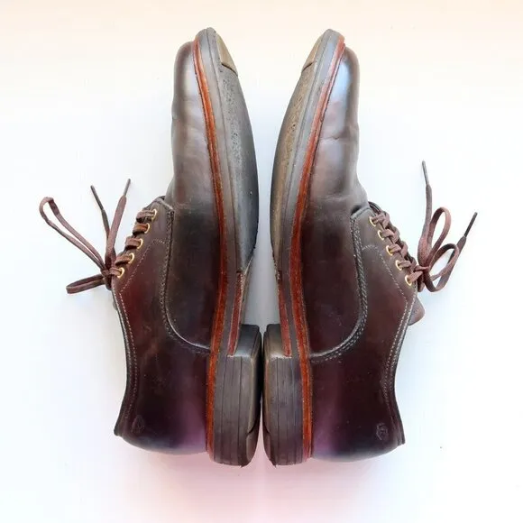 UGG Men's Dark Brown Leather Lace-up Casual Shoes Size 9