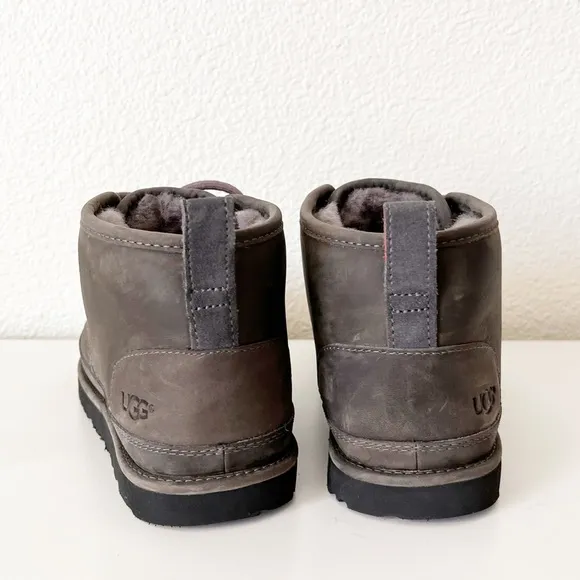 UGG Men's Numel Waterproof Charcoal Grey Boots Size 7
