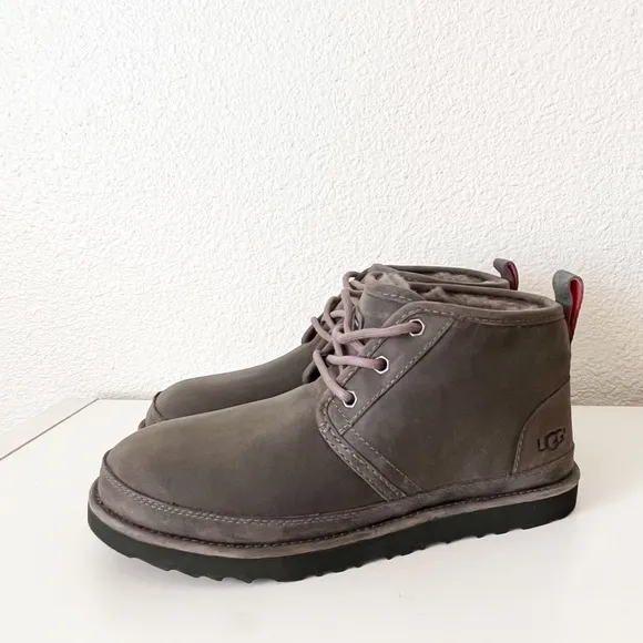 UGG Men's Numel Waterproof Charcoal Grey Boots Size 7