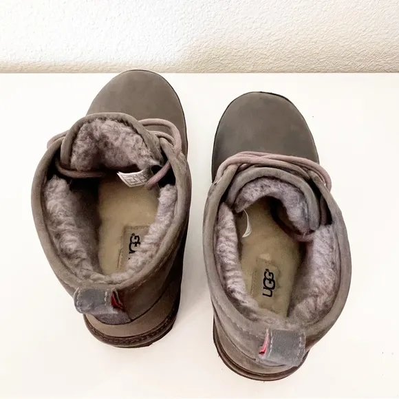 UGG Men's Numel Waterproof Charcoal Grey Boots Size 7