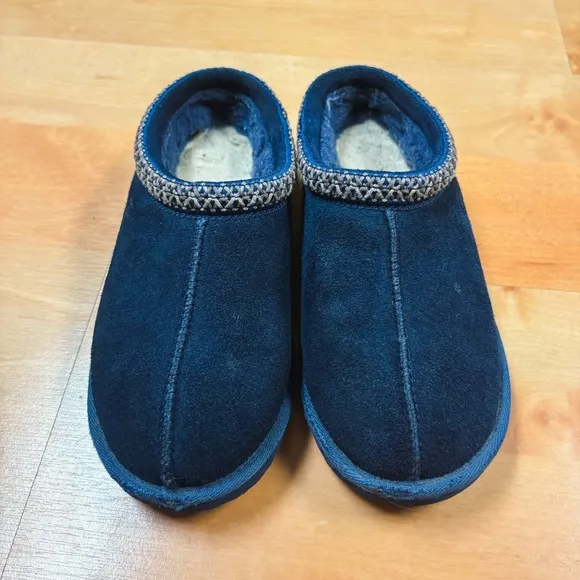 Ugg Navy Blue Slip-on Tasman II Slipper Shoes Kids Size 3