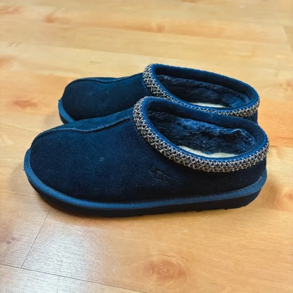 Ugg Navy Blue Slip-on Tasman II Slipper Shoes Kids Size 3