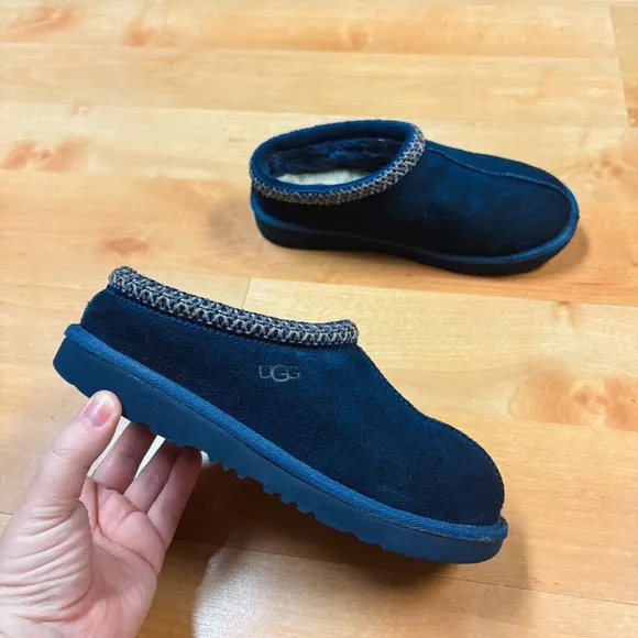 Ugg Navy Blue Slip-on Tasman II Slipper Shoes Kids Size 3