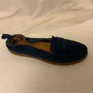 UGG Shoes Womens 10 Charlie Slip On Loafers 1019131 Blue Suede Low Top Round