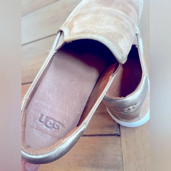 UGG Cas Double GoreSneakers | Tan Slip-On UGG Shoes; Size 7