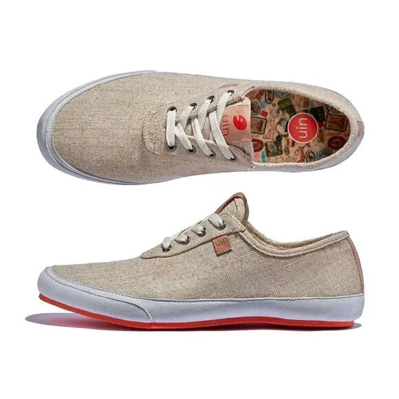 UIN Men's Walking Casual Comfort Travel Shoes (Formentera 3- Birch)