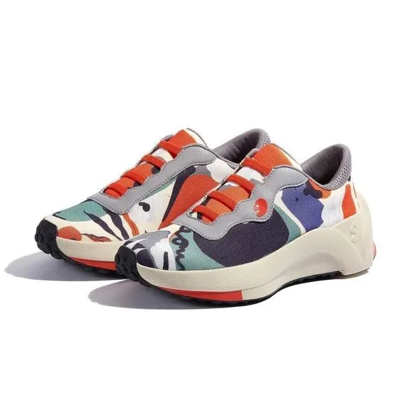 UIN Women's Retro Sneakers Lightweight Walking Casual Travel Shoes(Contemplator)