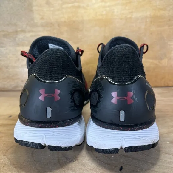 Under Armour Charged Bandit 2 Mens Size 13 Running Shoes Sneakers Red Black