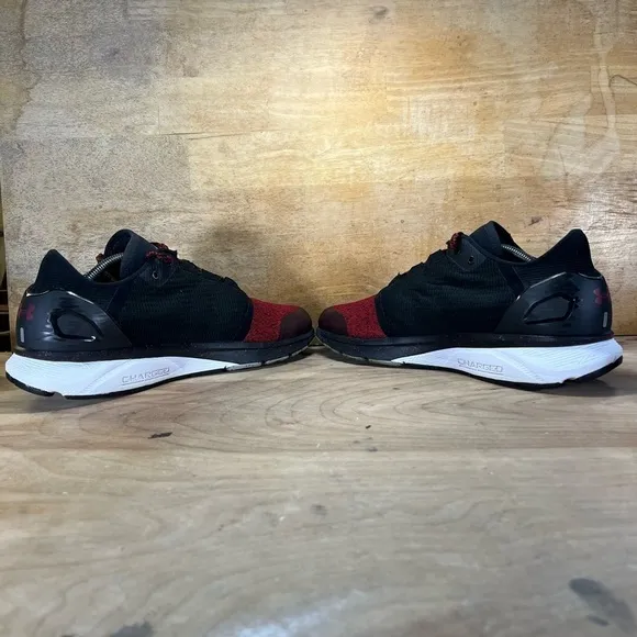 Under Armour Charged Bandit 2 Mens Size 13 Running Shoes Sneakers Red Black