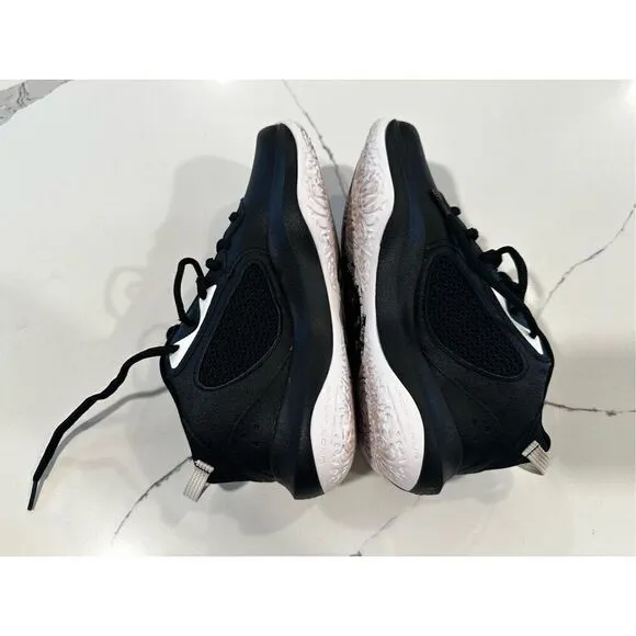 Under Armour Lockdown 6 Basketball Shoes Black Gold Youth Sz 4