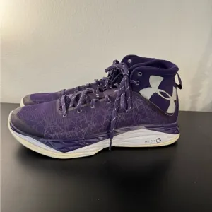 Under Armour Men’s Curry 1 Dark Matter Purple Shoes Size 12.5