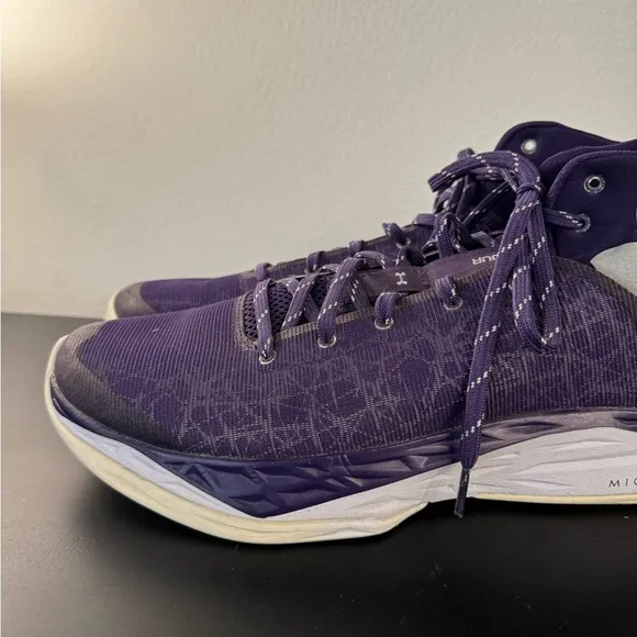 Under Armour Men’s Curry 1 Dark Matter Purple Shoes Size 12.5