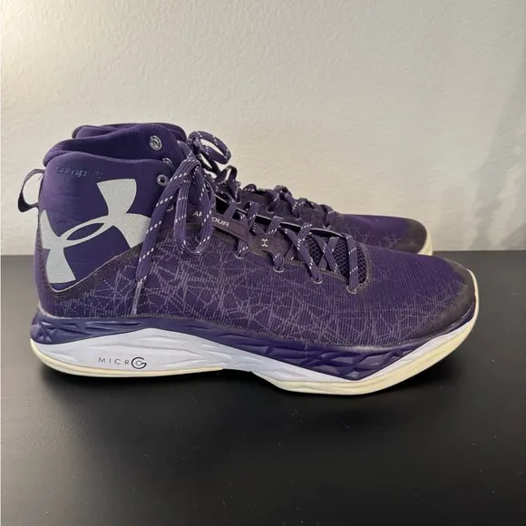 Under Armour Men’s Curry 1 Dark Matter Purple Shoes Size 12.5