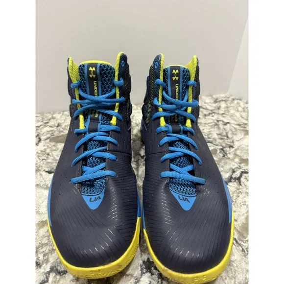 Under Armour Mens Curry 2.5 Blue Basketball Shoes Sneakers Size 10