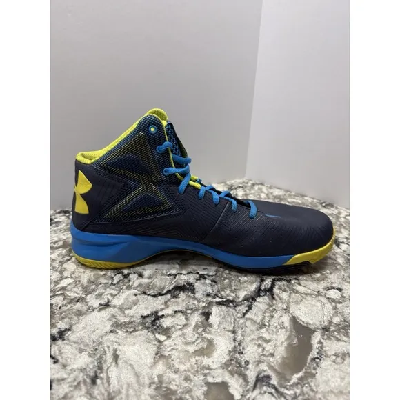 Under Armour Mens Curry 2.5 Blue Basketball Shoes Sneakers Size 10