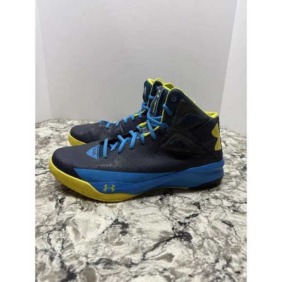 Under Armour Mens Curry 2.5 Blue Basketball Shoes Sneakers Size 10