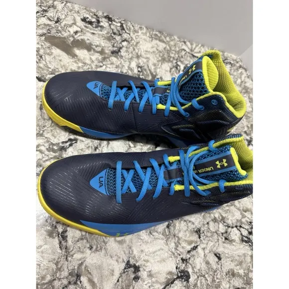 Under Armour Mens Curry 2.5 Blue Basketball Shoes Sneakers Size 10
