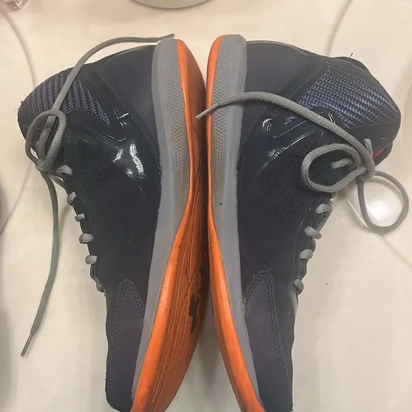 Under Armour Navy and Orange Athletic Shoes