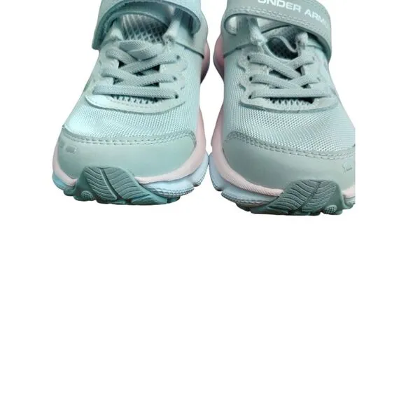 Under Armour Shoes Girls Youth 12K UA Assert 10 AC Low Top Gray Pink 3026190-100