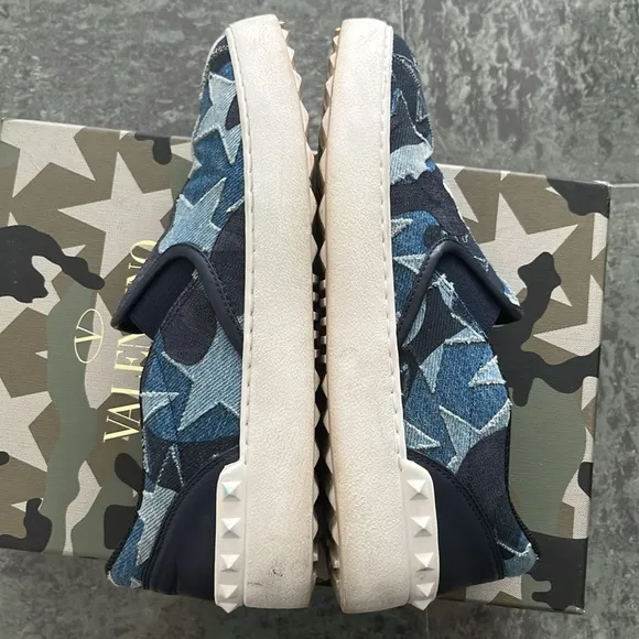 Valentino Garavani Blue Star Slip-On Shoes