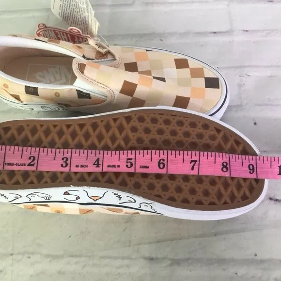 Vans Classic Slip On Breast Cancer Awareness Shoes Size Men's Size 4 Women's 5.5