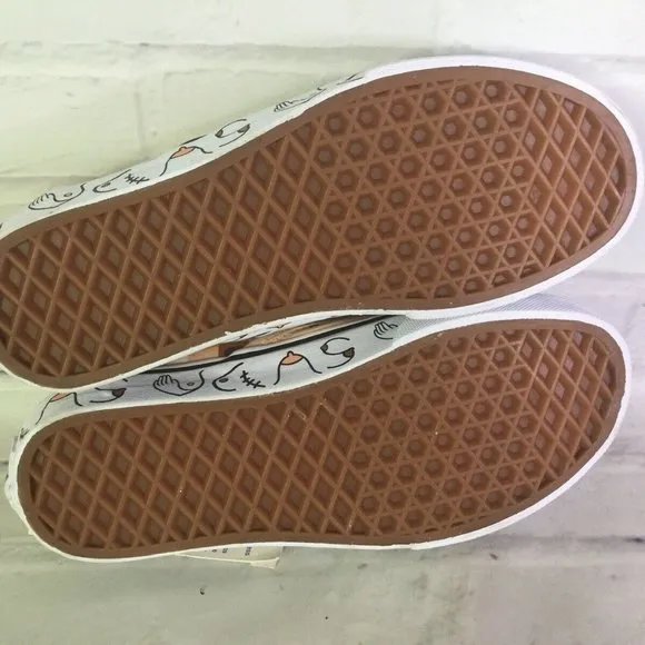 Vans Classic Slip On Breast Cancer Awareness Shoes Size Men's Size 4 Women's 5.5