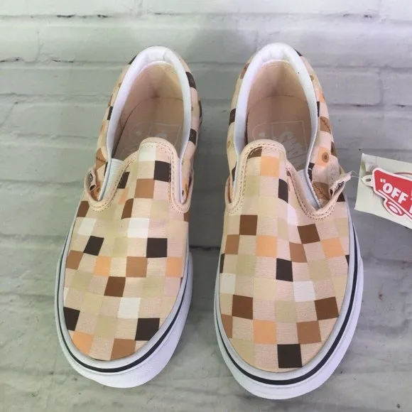 Vans Classic Slip On Breast Cancer Awareness Shoes Size Men's Size 4 Women's 5.5