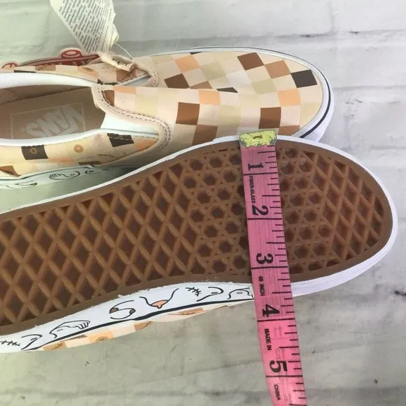 Vans Classic Slip On Breast Cancer Awareness Shoes Size Men's Size 4 Women's 5.5