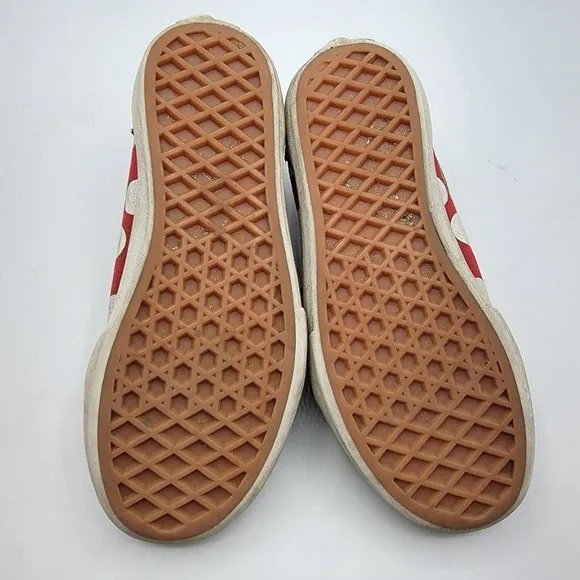 Vans Disney Minnie Mouse Polka Dot Red Black Old Skool Sneaker Kids Size 13.5