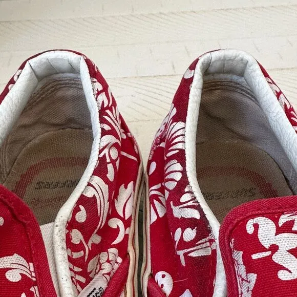 Vans Duke Kahanamoku Surfer Slip-on Red Shoes Size Mens Sz 8 Womens Sz 9.5