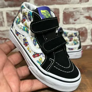 Vans Kids Dragon Print Strap Shoes Sz 10.5