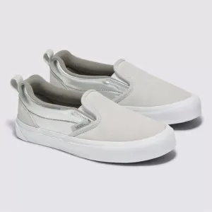 Vans Knu Slip Metallic Silver Sneakers Slip-On Shoes Men’s Size 10.5