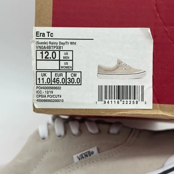 Vans Men's Tan Canvas Sneakers