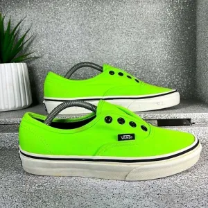 VANS Shoes Authentic Era Gecko Neon Green Slip On Sneakers Shoes Size 5.5