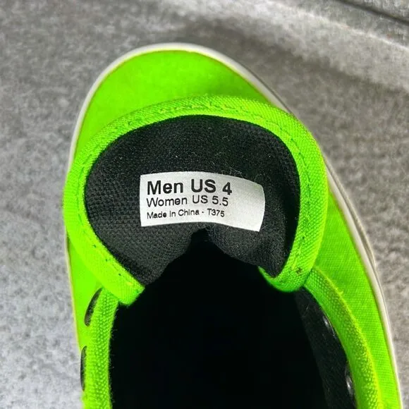 VANS Shoes Authentic Era Gecko Neon Green Slip On Sneakers Shoes Size 5.5