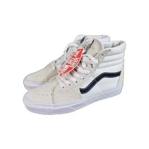 Vans SK8-Hi Cream Blue Casual Suede Skate Shoes Sneakers Mens 6 Women's 7.5