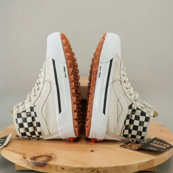Vans Sk8-Hi Gore-Tex MTE-3 Womens Size 6 Shoes White Black Checkered Hiking NEW