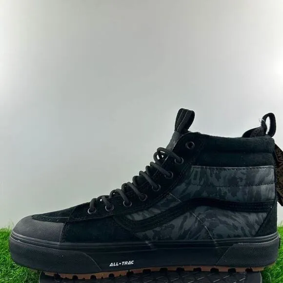 Vans Sk8-Hi MTE-2 Men Size 8 Black Waterproof Trail Hiking Boots Shoes NEW