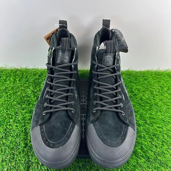 Vans Sk8-Hi MTE-2 Men Size 8 Black Waterproof Trail Hiking Boots Shoes NEW