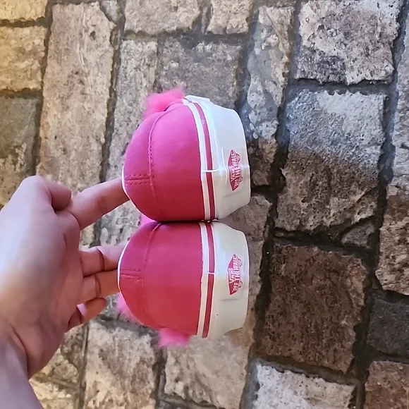 Vans Slip On Friend Party Fur Pink Skate Shoes