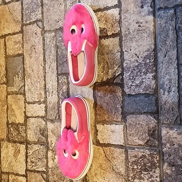 Vans Slip On Friend Party Fur Pink Skate Shoes