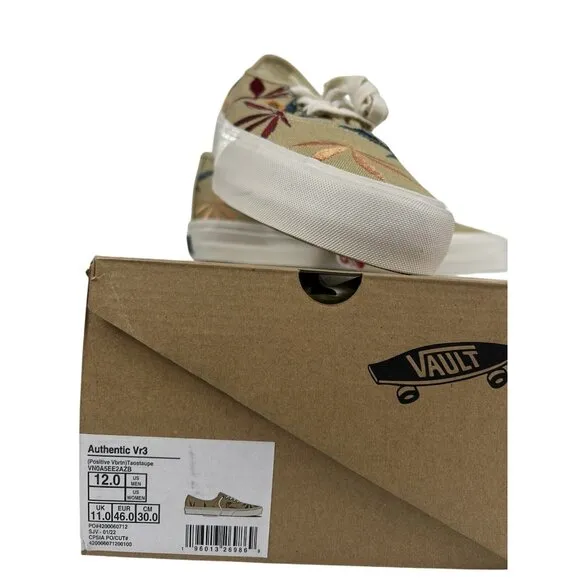 Vans Vault Authentic VR3 LX Positive Vibration Tao Taupe Men Size 12 Shoes NWB
