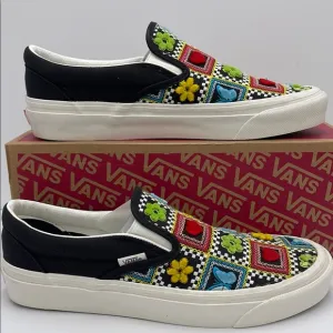 Vans WMNS Black Multicolor Classic Slip-OnCraft Multi BlackVN0A7Q58F3H Sneaker